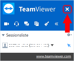 Afslut Windows TeamViewer